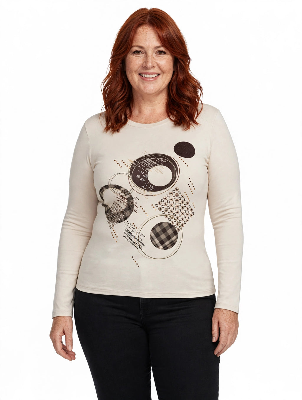 t-shirt maniche lunghe carla ferroni